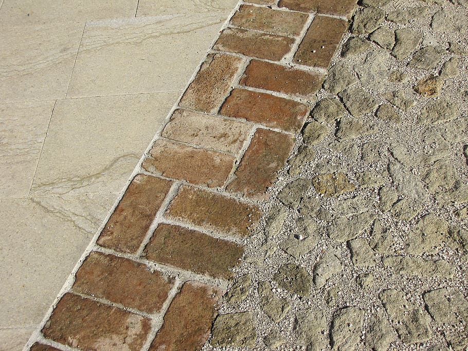 Floor, Wall, Brick, Stone, Sassi, bricks, pebbles, tile, industry HD wallpaper