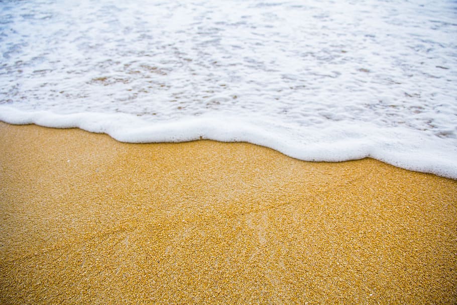 beach shore during daytime, asia, background, beautiful, blue HD wallpaper