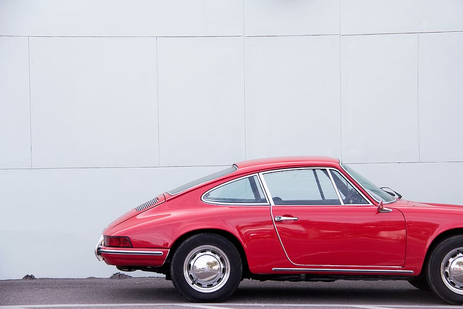 red coupe car, land Vehicle, transportation, mode of Transport HD wallpaper