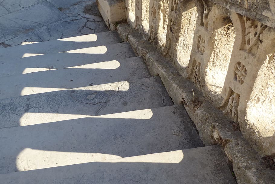 Trap, Repetition, Shadow, Architecture, history, stone Material HD wallpaper