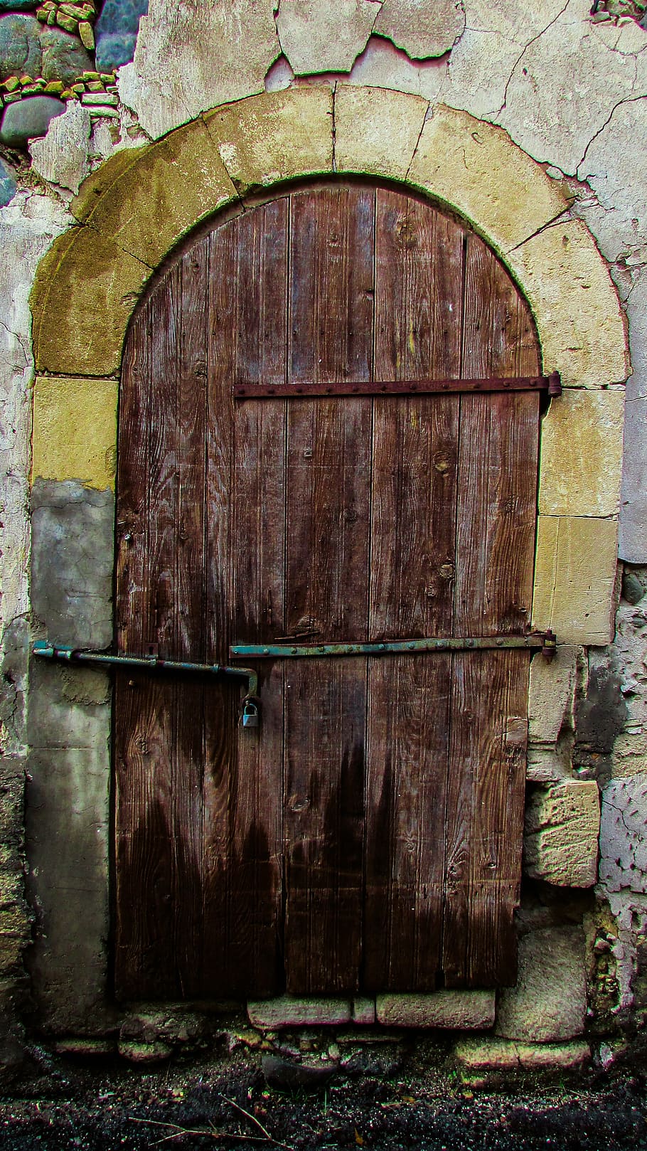 door, old, aged, weathered, old door, entrance, wooden, architecture HD wallpaper
