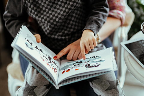 Child reading a book, kid, story, parenting, people, adult, women HD wallpaper