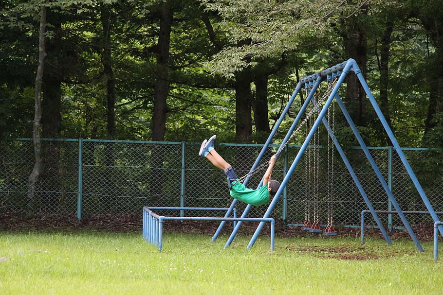 swing, rolling, child, fun, play, happy, happy children, game HD wallpaper