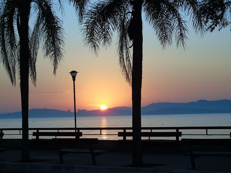 eventide, sunset, landscape, sky, beauty in nature, water, scenics - nature HD wallpaper