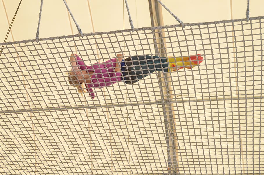 twist, fall, diving, trapeze, spin, circus, gym, childhood HD wallpaper