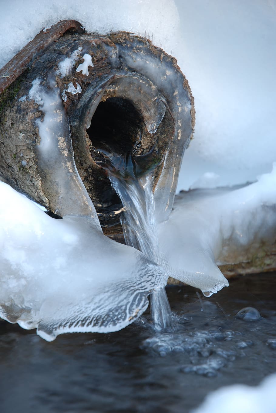 waters, ice, nature, cold, cold temperature, winter, snow, frozen HD wallpaper