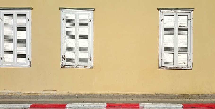 window, old window, background, wall, location, empty, empty space HD wallpaper