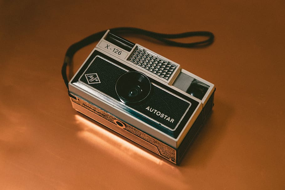 photo of gray and black X-216 camera, shallow focus of film camera HD wallpaper