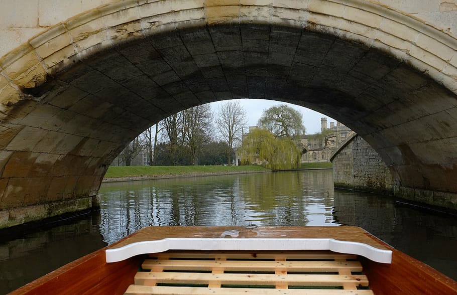 punt, cambridge, river, college, university, british, water HD wallpaper