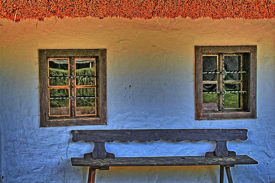 Home, Window, Rustic, Bank, Shutter, hdr image, architecture HD wallpaper