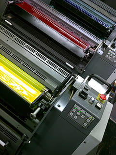 black and grey tarpaulin printer, printing, colors, colorful HD wallpaper