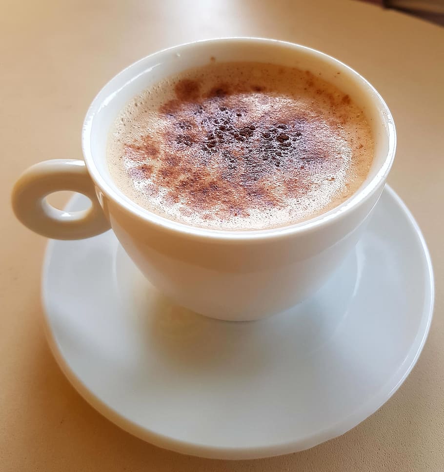 cooffe, cappuccino, coffee, drink, refreshment, food and drink HD wallpaper