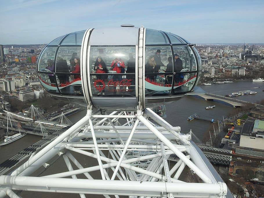 london, eye, thames, river, england, city, landmark, uk, famous HD wallpaper