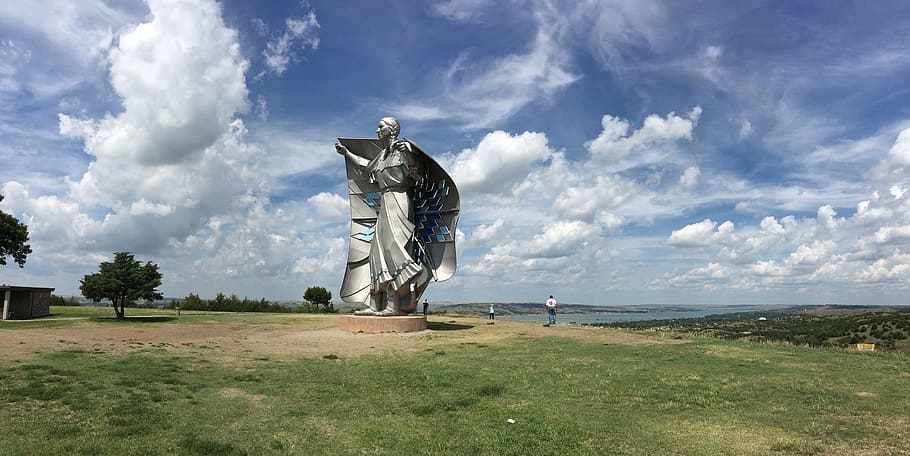 dignity monument, lakota, south dakota, chamberlain, star quilt HD wallpaper