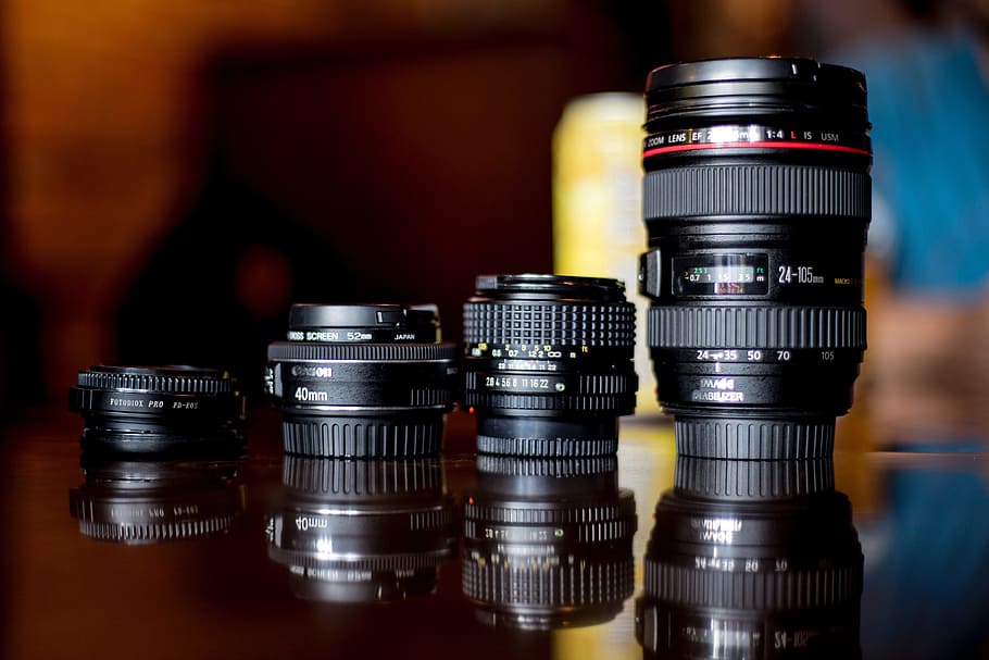 Canon lens for DSLR cameras, technology, camera - Photographic Equipment, HD wallpaper