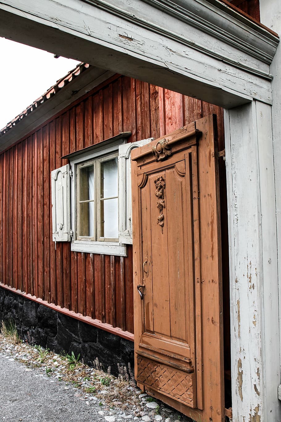 house, facade, older, door, architecture, built structure, wood - material