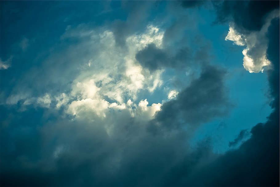 blue, sky, clouds, cloud - sky, beauty in nature, cloudscape HD wallpaper