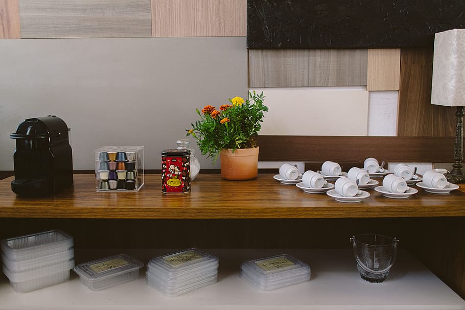 coffee, object, business, flower, large group of objects, container HD wallpaper