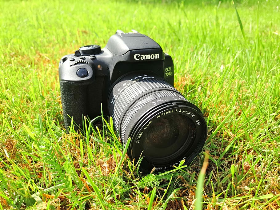 Camera, Lens, Dslr, Canon, Sigma, eos, eos 750d, photography, HD wallpaper