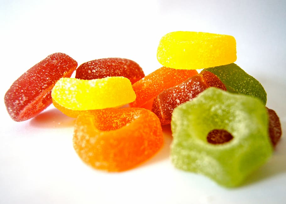 candies on top of white surface, sugar, sweet, kringel, nibble HD wallpaper