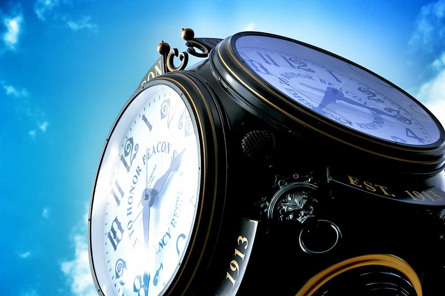 clock, beacon, ny, architecture, perspective, time, iron, history HD wallpaper