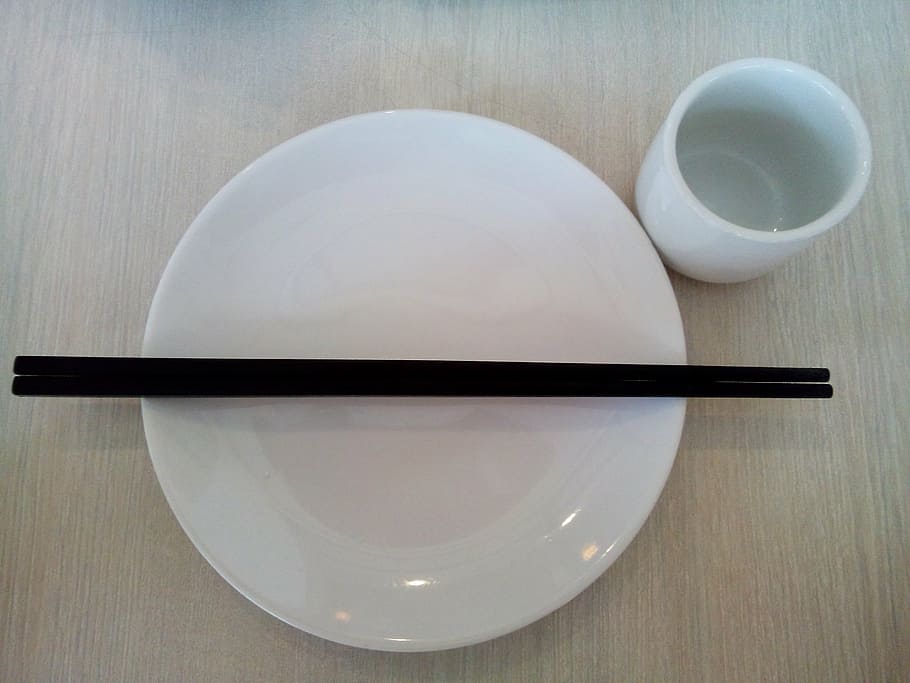 chopstick, dining, plate, kitchenware, chopsticks, crockery HD wallpaper