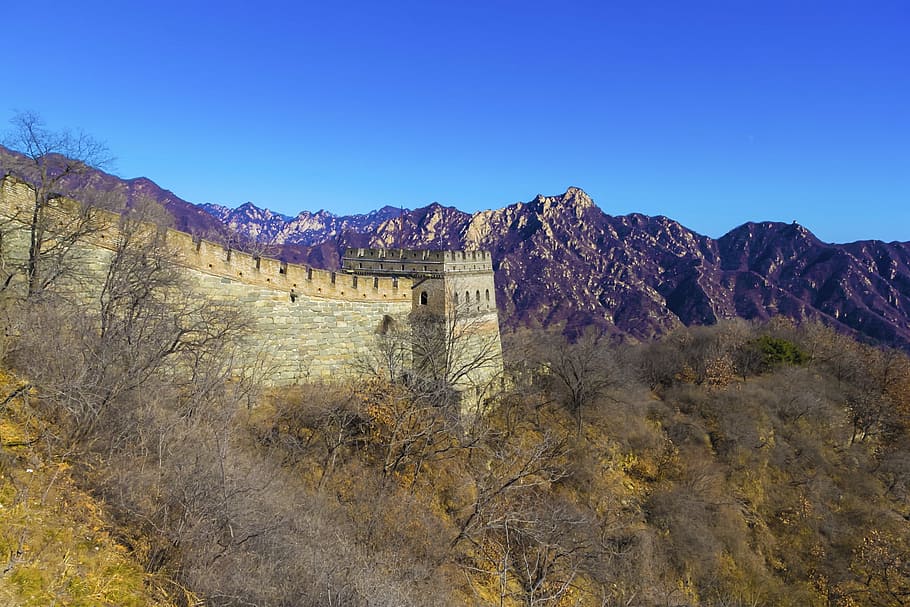 china, beijing, the great wall, the city walls, the scenery, HD wallpaper