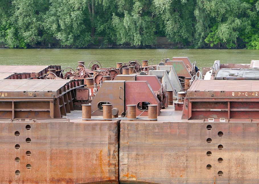 Pontons, Connected, Danube, Navigation, danube navigation, relapsing union HD wallpaper