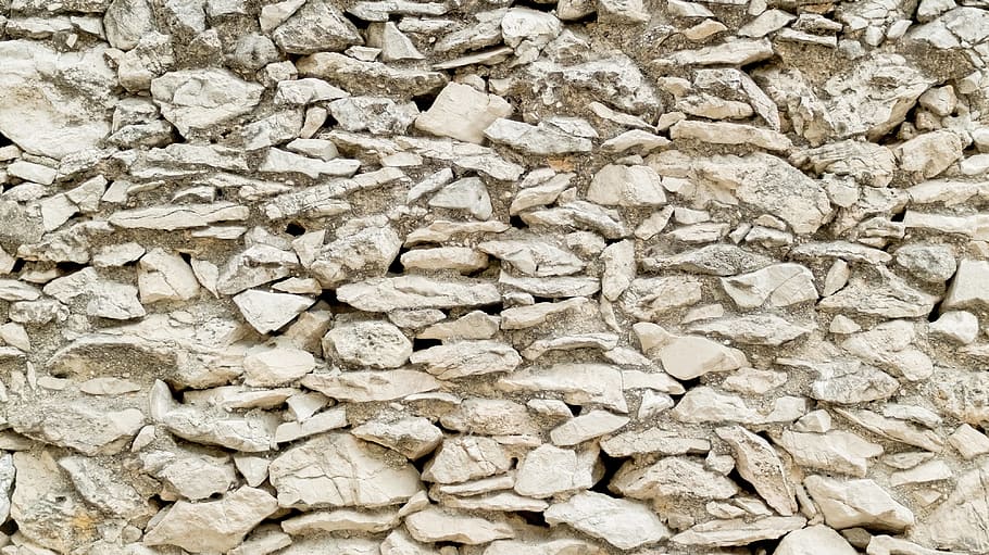 Stone Wall, Texture, Pattern, exterior, old, textured, large group of objects HD wallpaper