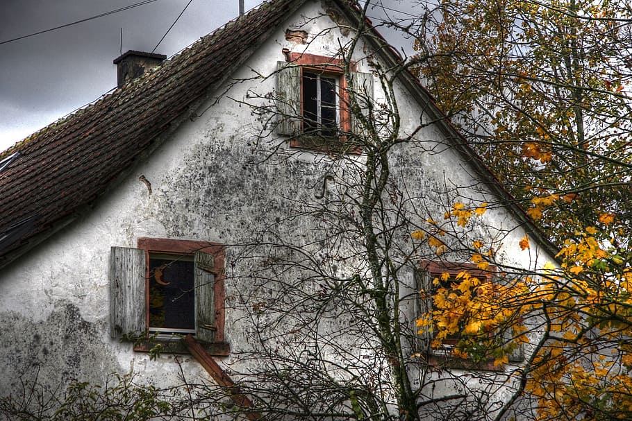 home, old, leave, lapsed, facade, old house, architecture, building HD wallpaper