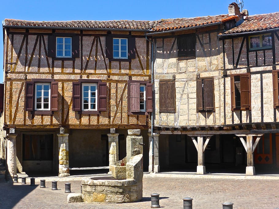 Half-Timbered, House, Facade, Old, architecture, heritage, historic HD wallpaper