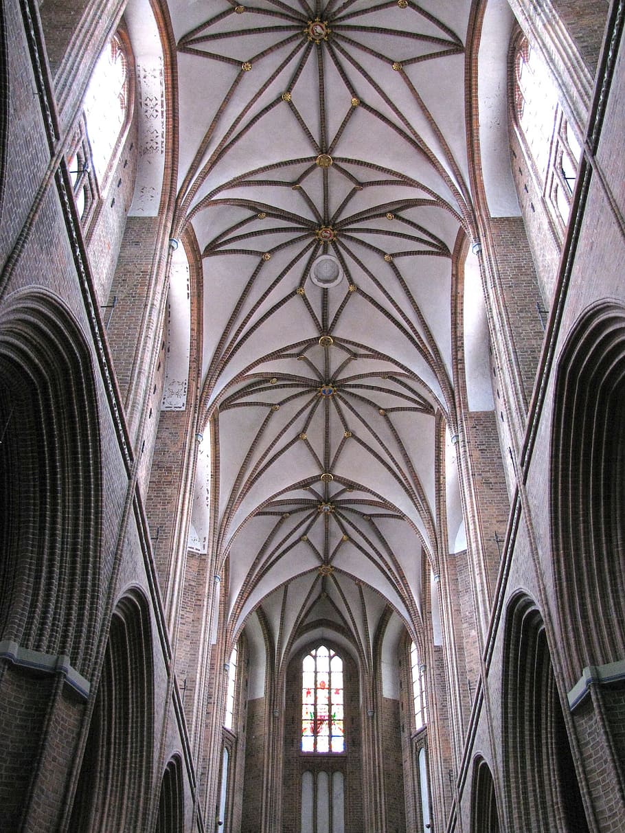 church, germany, architecture, ceiling, intricate, unique, beautiful HD wallpaper