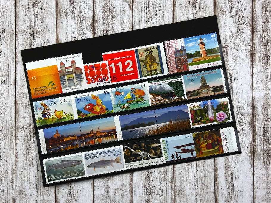 postage stamps, riser board, compendiums, tooth, porto, postcrossing HD wallpaper