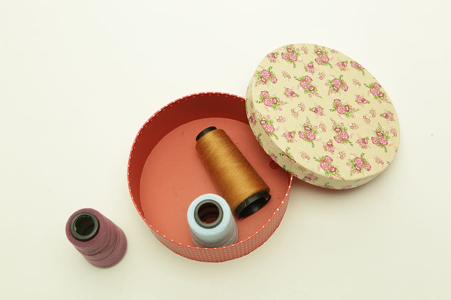 Needle, Sewing, Crafts, Colorful, line, tissue, scissors, colors HD wallpaper