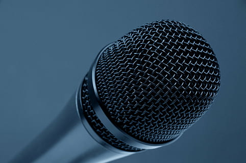 silver microphone, music, stage, event, entertainment, sound HD wallpaper