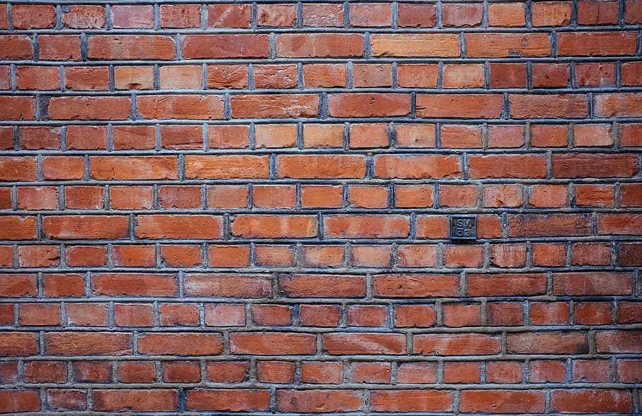 red brick wall, brown bricks wall, brickwall, texture, pattern HD wallpaper