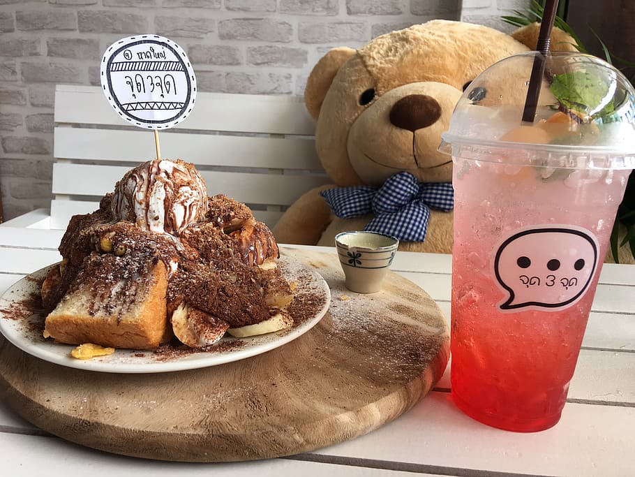 bear, water, coffee, beverage, atmosphere, mood good mood, food and drink HD wallpaper