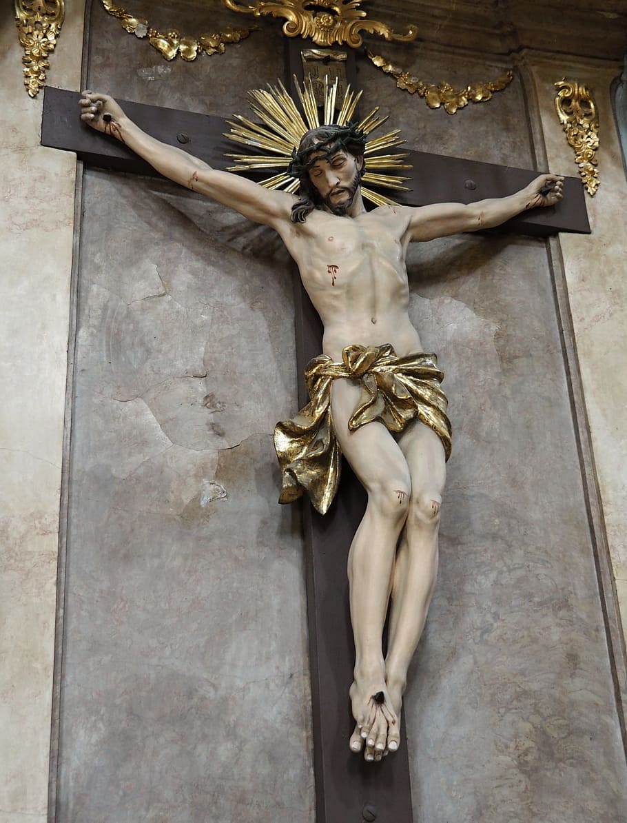 cross, christ, jesus, suffering, faith, representation, human representation HD wallpaper