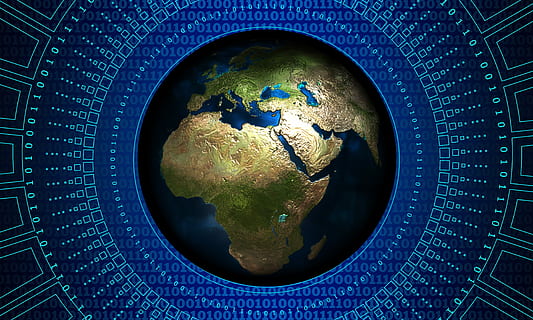 south america map digital wallpaper, earth, globe, technology HD wallpaper