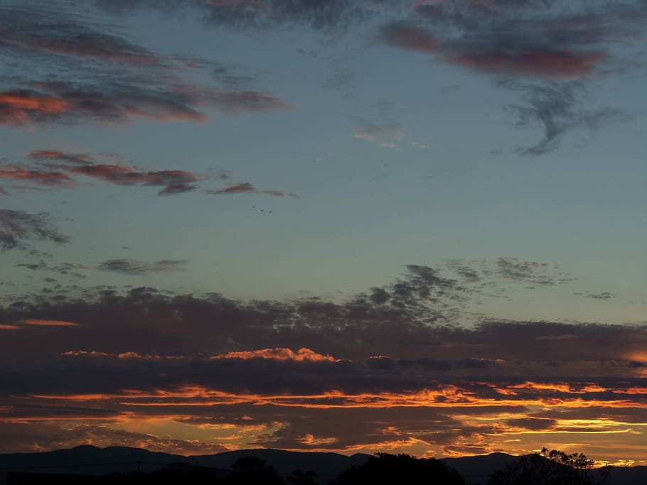 Sky, Sunset, Horizon, Nature, cloud - sky, beauty in nature HD wallpaper