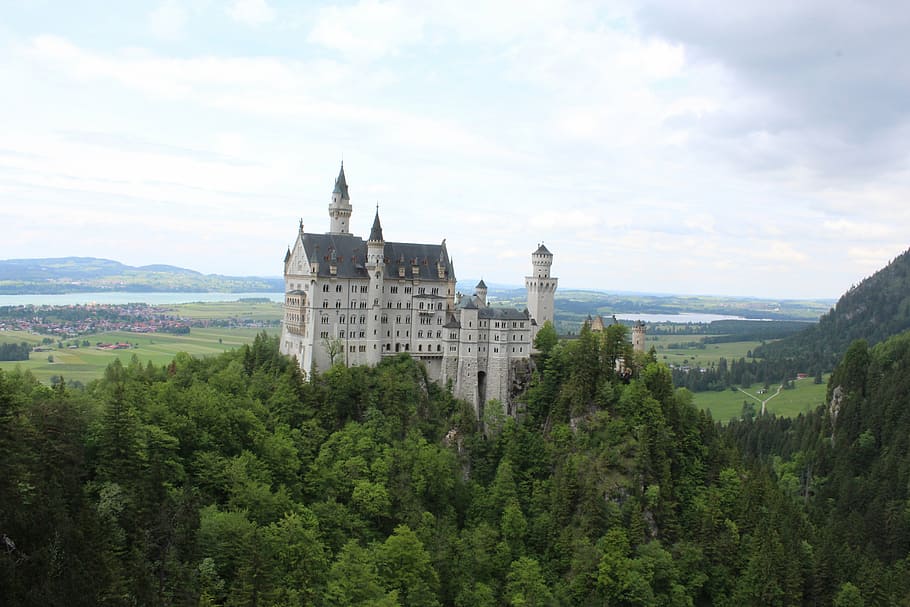 historic, germany, castle, architecture, europe, neuschwanstein HD wallpaper