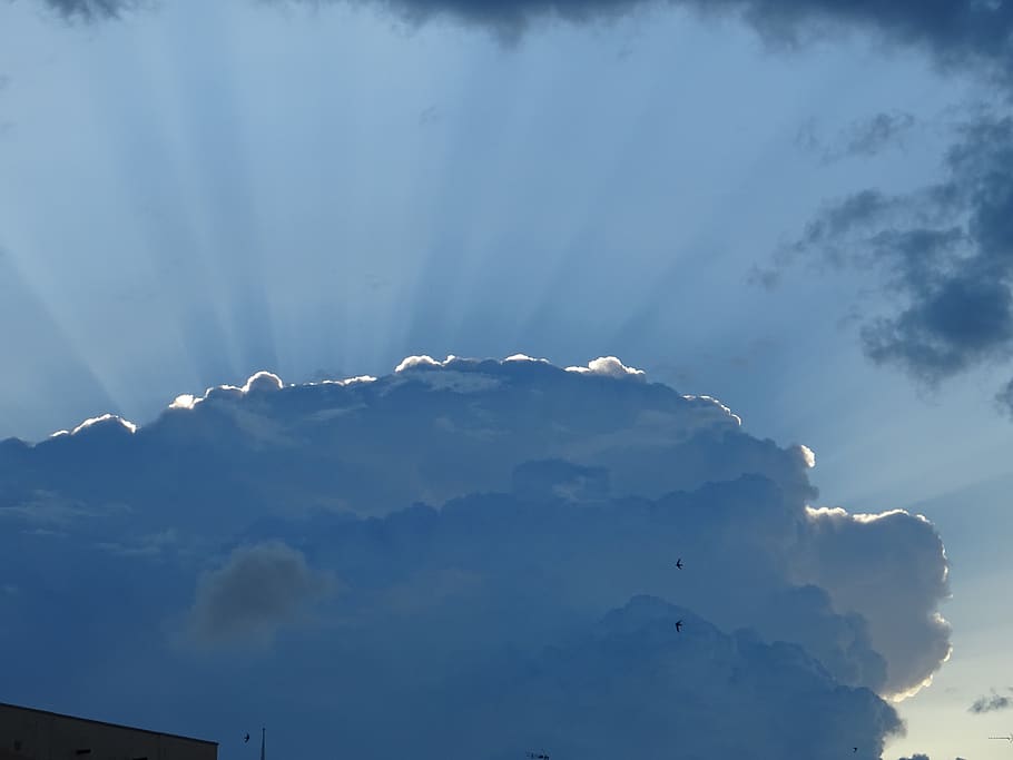 cloud, sun, dawn, cloud - sky, beauty in nature, scenics - nature HD wallpaper