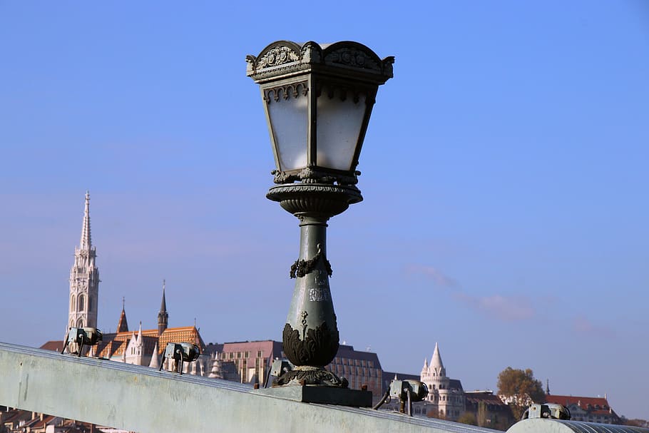 Budapest, Chain Bridge, Chandelier, architecture, building exterior HD wallpaper