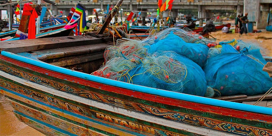 fishing, bosts, colour, ocean, sea, seascape, coast, boat, scenic HD wallpaper