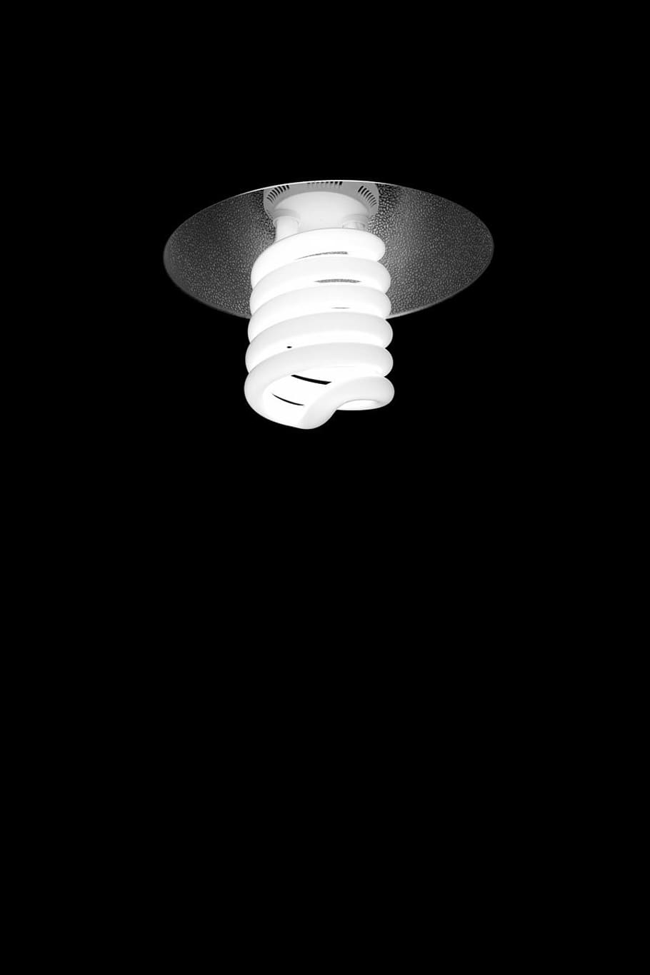 cfl, spiral, lamp, compact, fluorescent, energy, saving, efficient