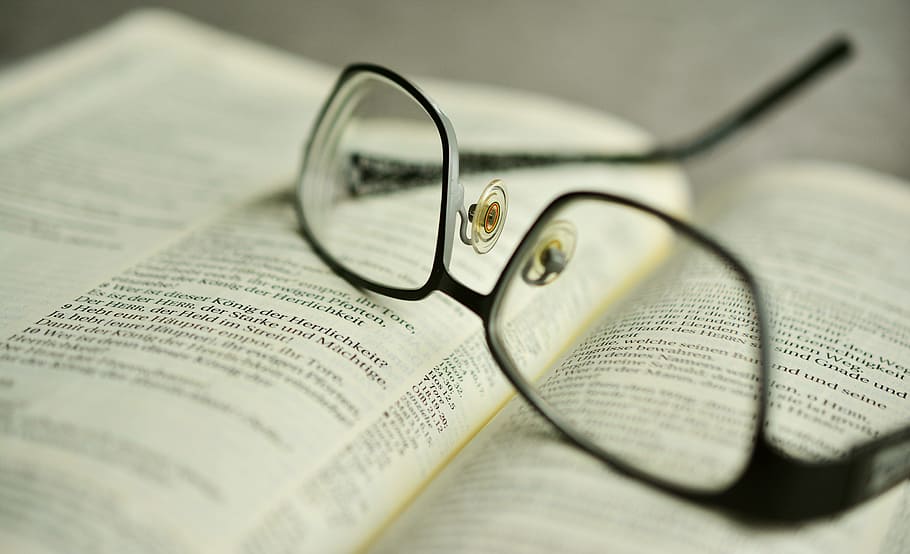 Bible, Glasses, Book, Holy Scripture, book pages, reading glasses HD wallpaper
