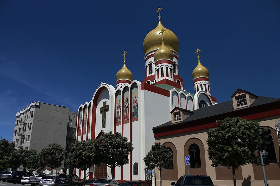 san francisco, orthodox church, ortodox, dome, religion, tradition, HD wallpaper