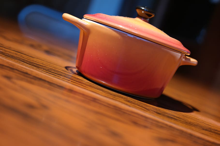 sauce pan, orange, cooking, wood - material, food and drink HD wallpaper