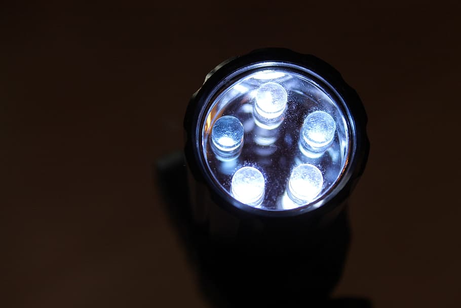 led, lamp, led lamp, close-up, indoors, no people, black background HD wallpaper