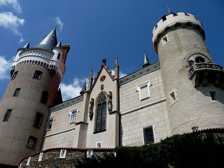 lock žleby, castle, monument, architecture, building exterior HD wallpaper